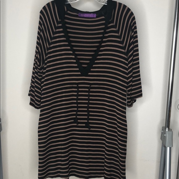 Striped tunic hooded top - Picture 8 of 11